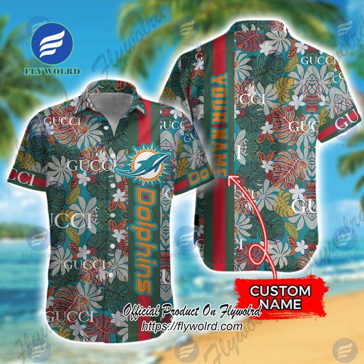 Miami Dolphins Gc Custom Name Hawaiian Shirt Trending 2023