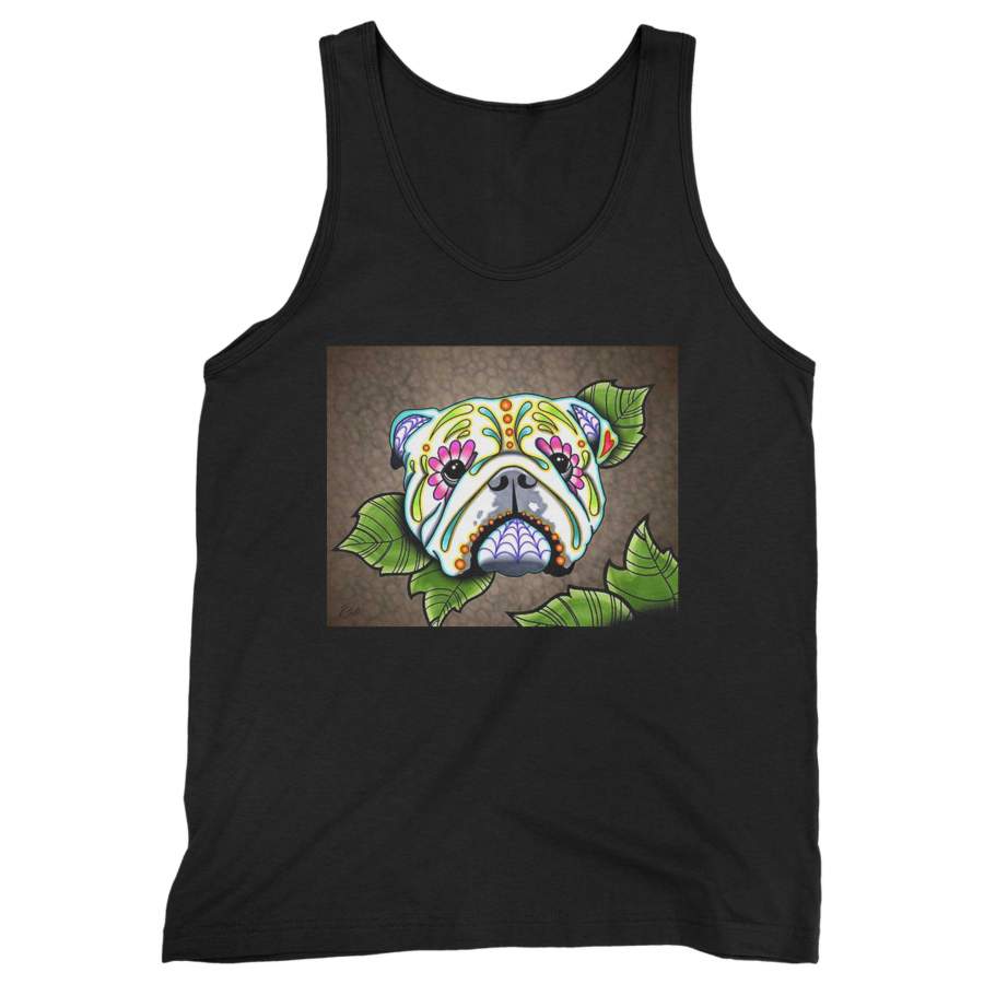 Day Of The Dead English Bulldog Sugar 2 Man’s Tank Top