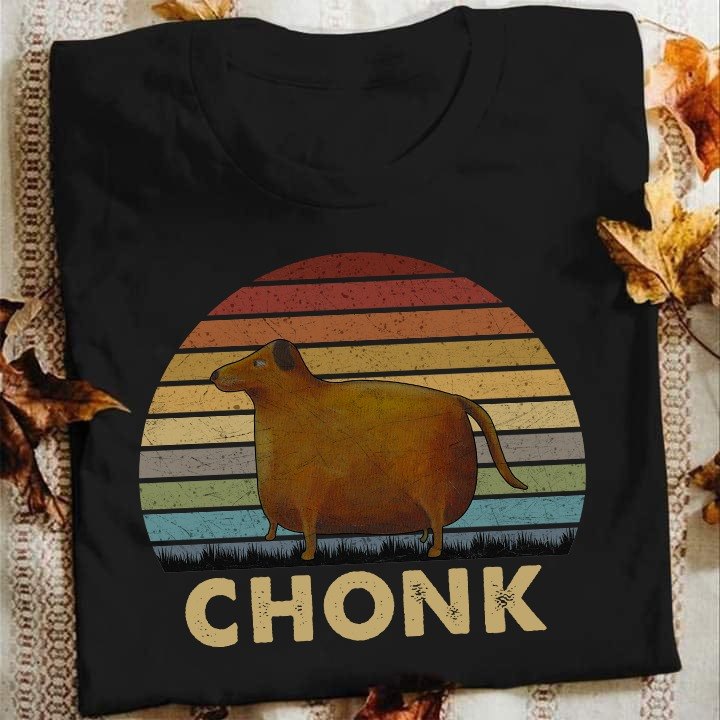 Cute Fat Dog Chonk Standard Men T-shirt