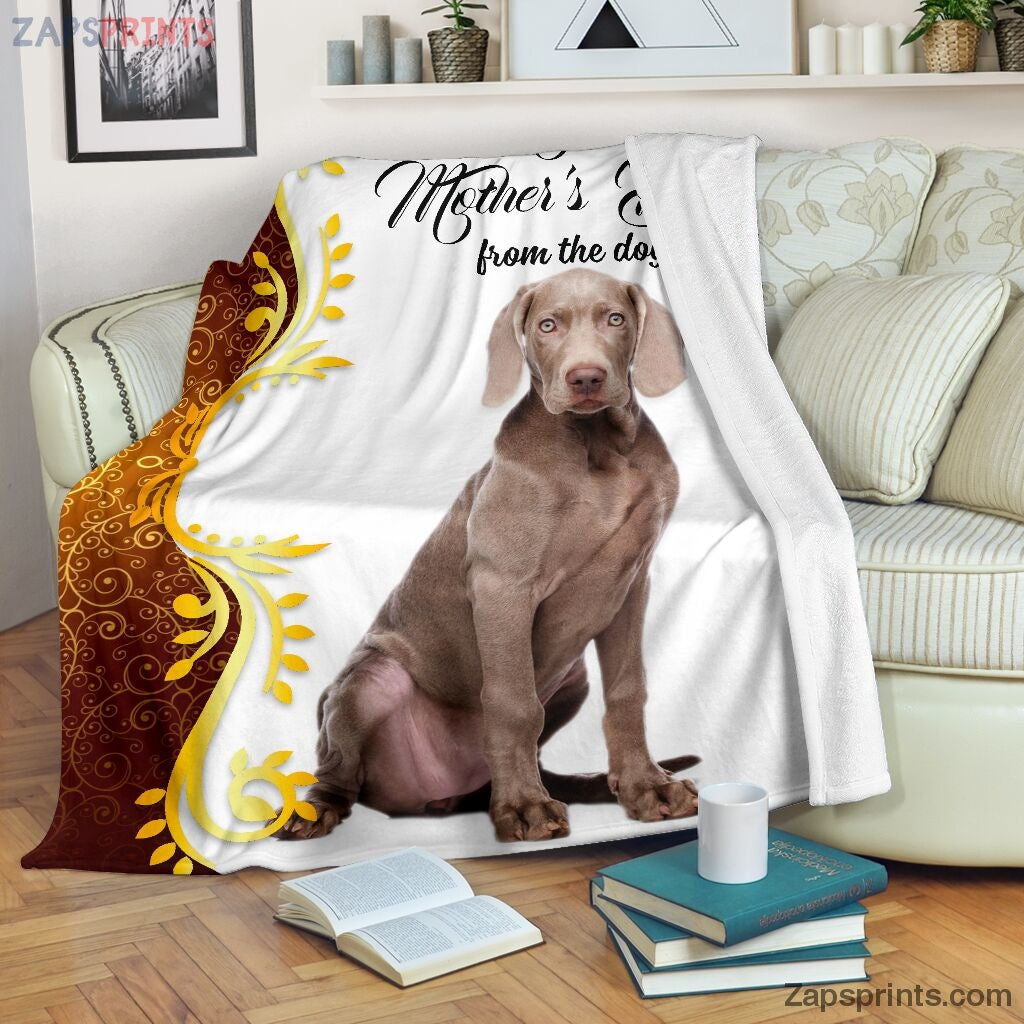 Weimaraner Happy Mother Day Blanket – Cool Gift Ideas