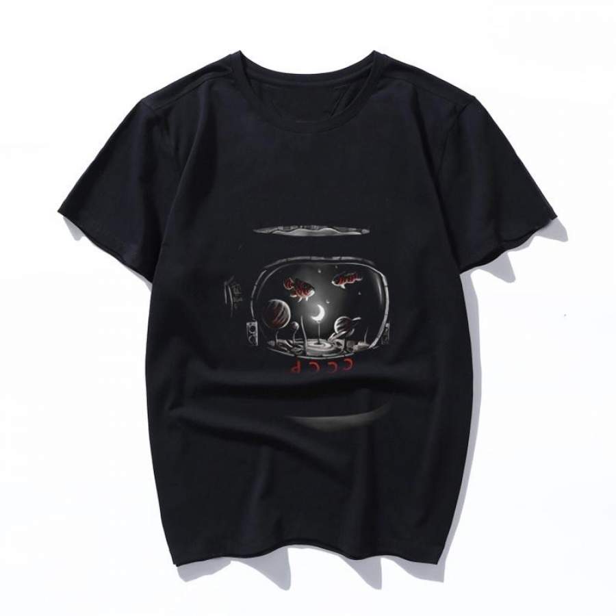 astronotus New Fashion Vintage Spring Summer T Shirt Women men Tops Print T-shirt Printed black Clothes graphic tees femme