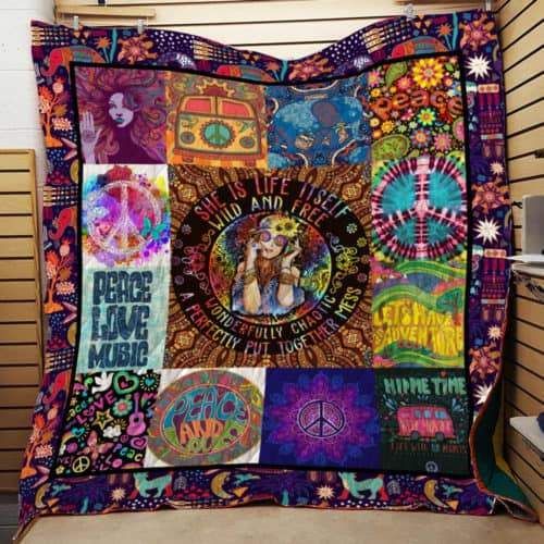 Hippie Th326 3D Quilt Blanket HGM38