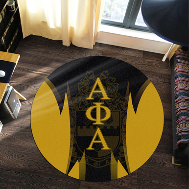 Alpha Phi Alpha Round Rug – Fraternity Limited Version Round Rug