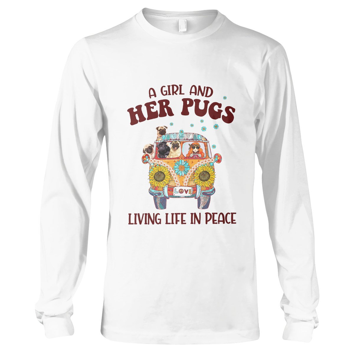 Pug Lovers Shirt 04 Ez01 1009 Long Sleeve T-Shirt