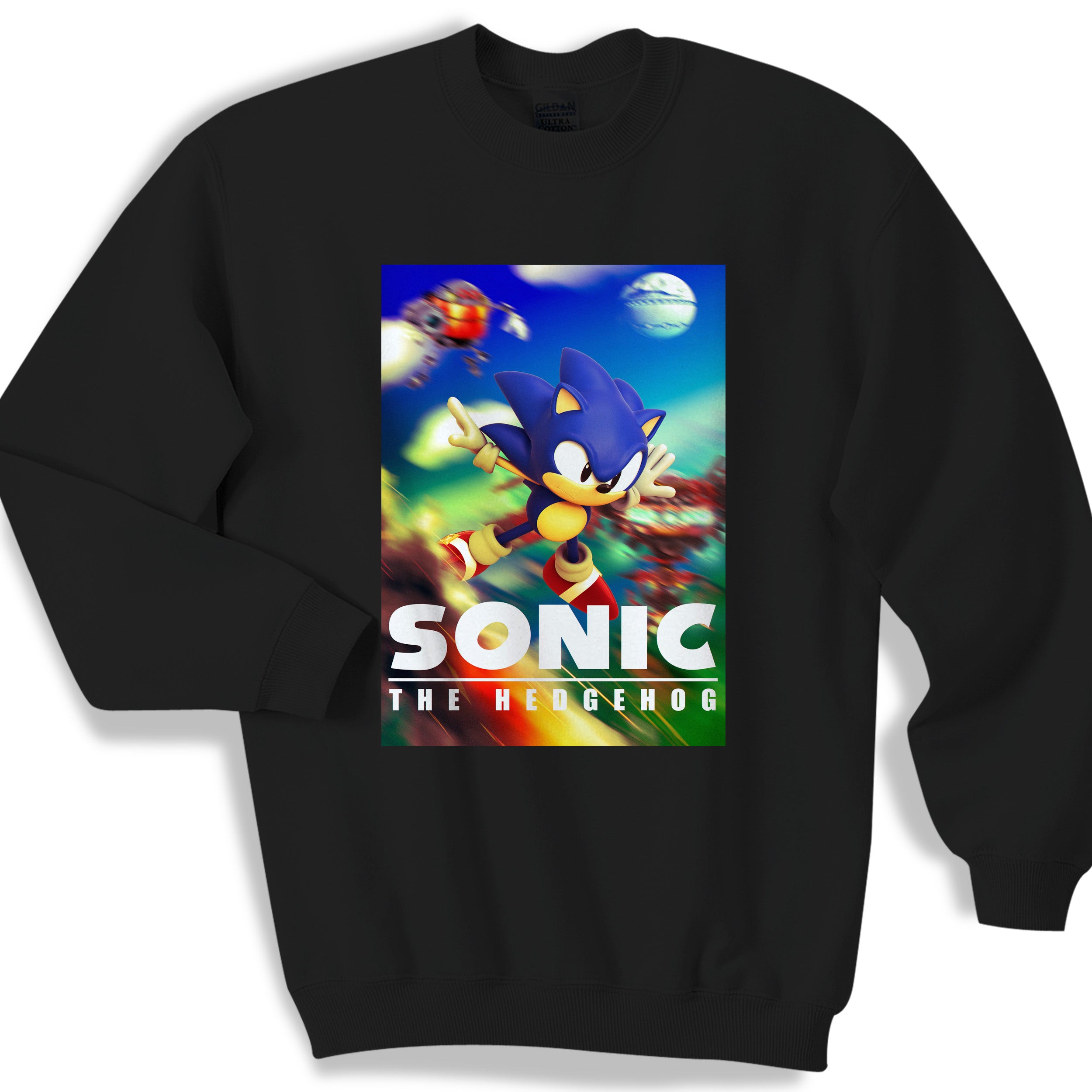 Sonic The Hedgehog Poster Clasic Sweater Sweatshirt