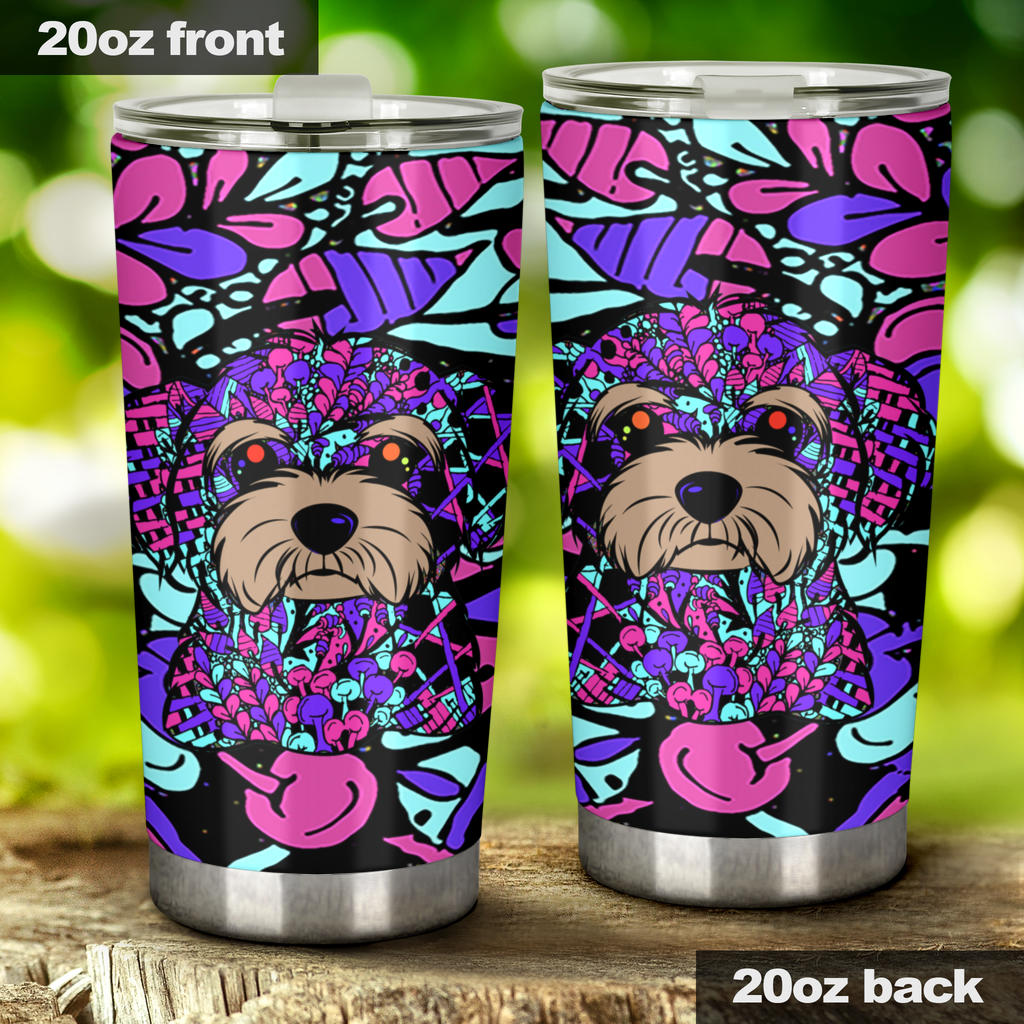 Maltese Design Double-Walled Vacuum Insulated Tumblers – Art By Cindy Sang – Jillnjacks Exclusive