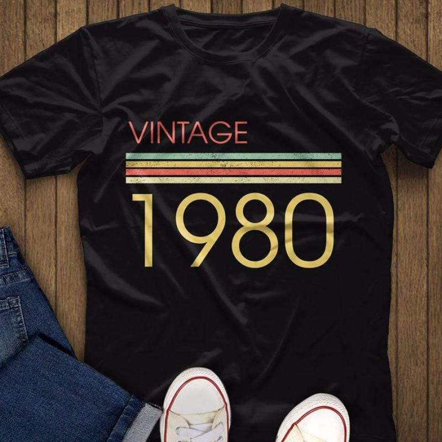 Vintage Birth Year Birthday Personalized Shirt