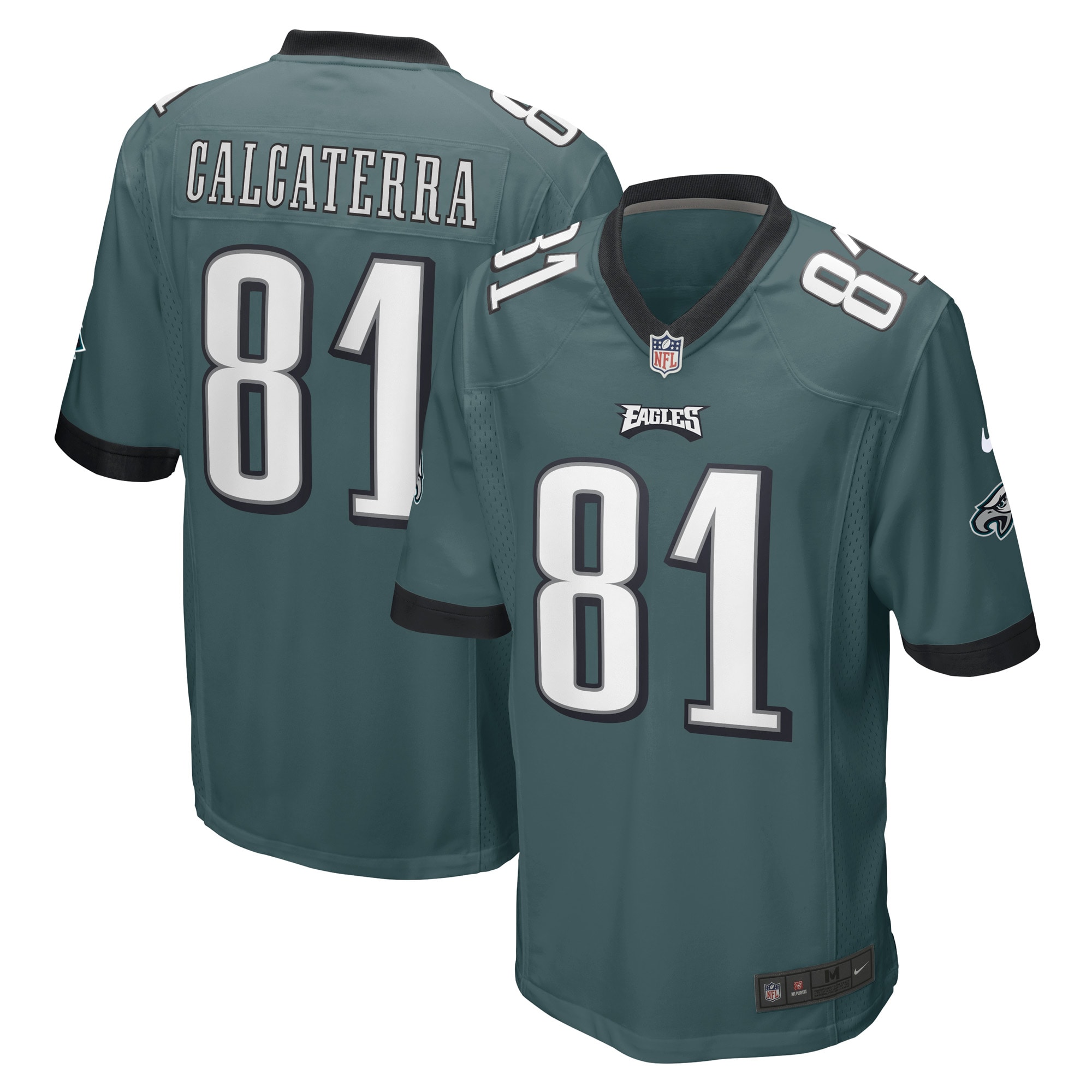 Grant Calcaterra Philadelphia Eagles Game Player Jersey – Midnight Green