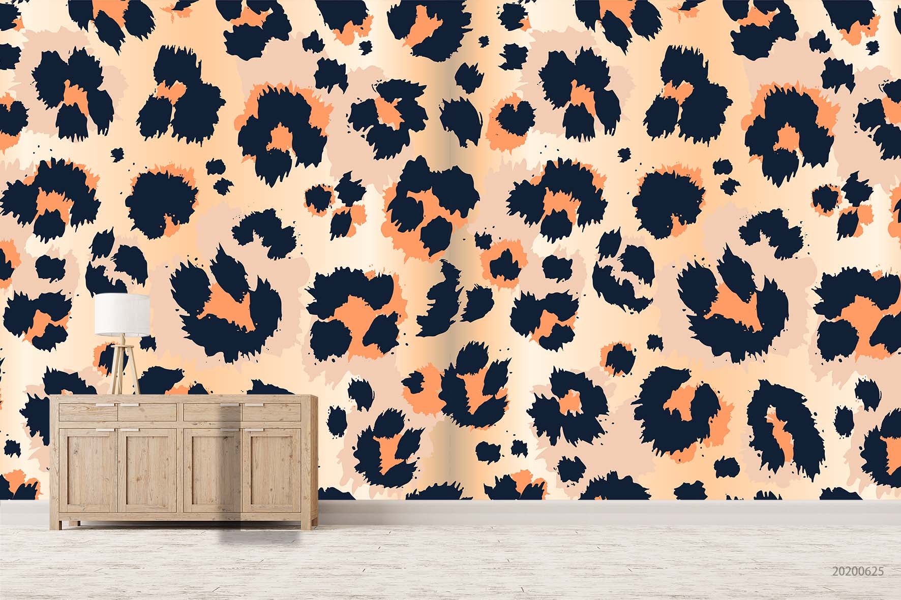 3D Leopard Pattern Wall Mural Wallpaper A262 Lqh