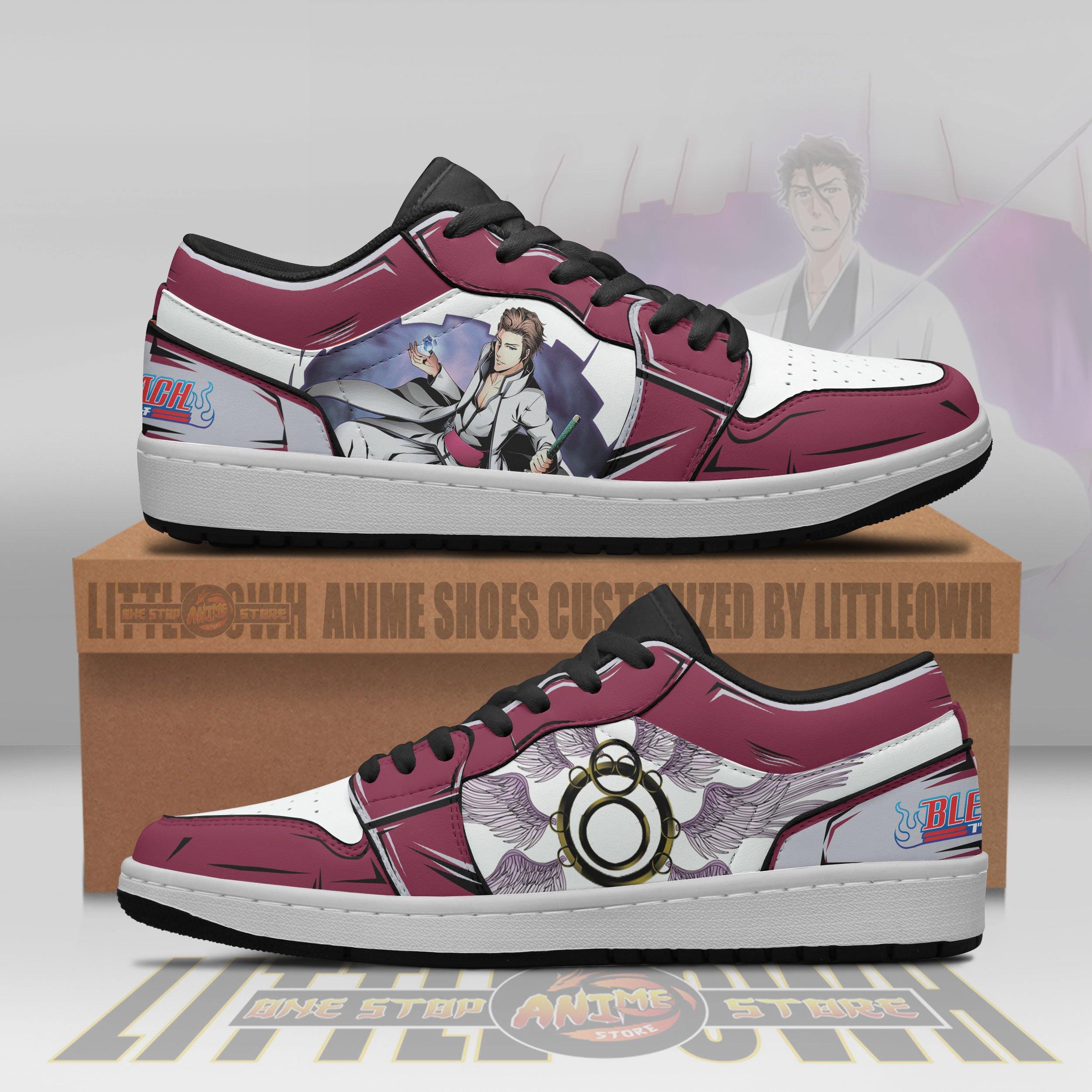 Sosuke Aizen Anime Shoes Custom Bleach Jd Low Sneakers