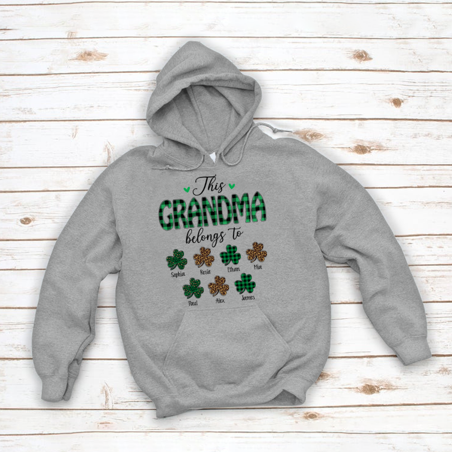 Personalized This Grandma Belong To Patrick’S Day Hoodie