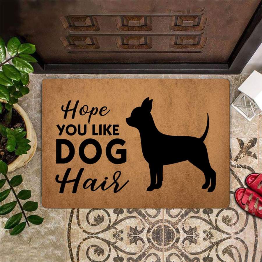 Chihuahua Hope You Like Dog Hair Doormat Indoor Front Door Rug Entrance Mat For Home