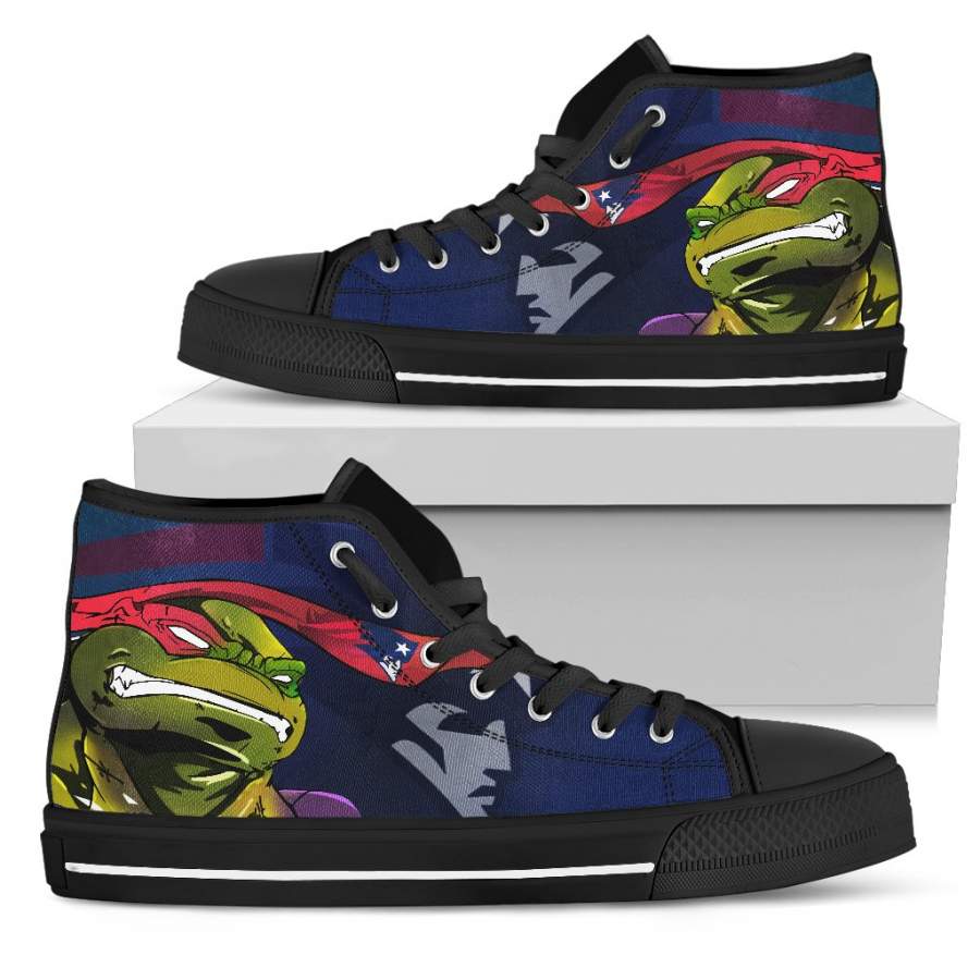 Turtle New England Patriots Ninja High Top Shoes