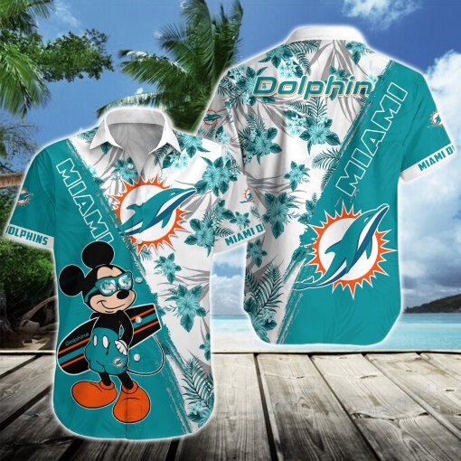 Miami Dolphins Button Shirt Bg814