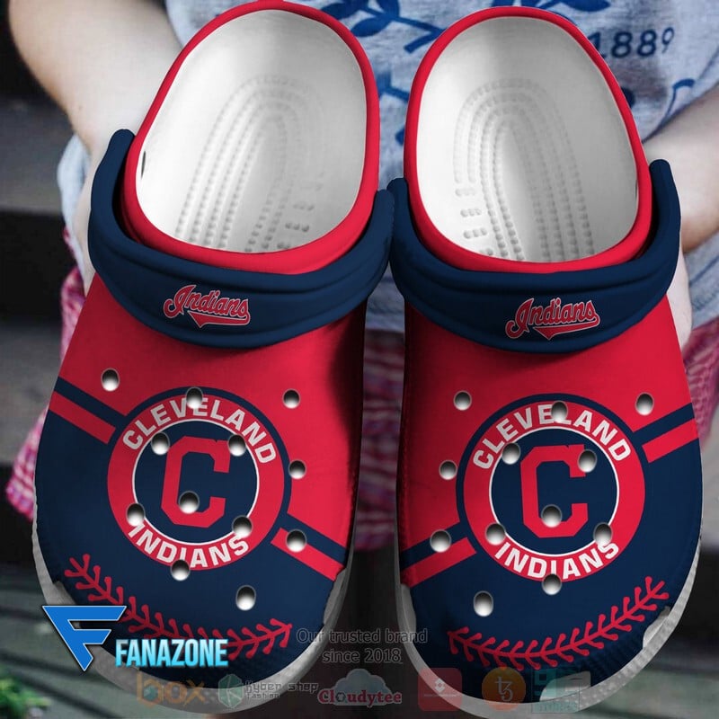 Cleveland Guardians Red-Navy MLB Sport Crocs Clogs Crocband Shoes Comfortable For Men Women and Kids