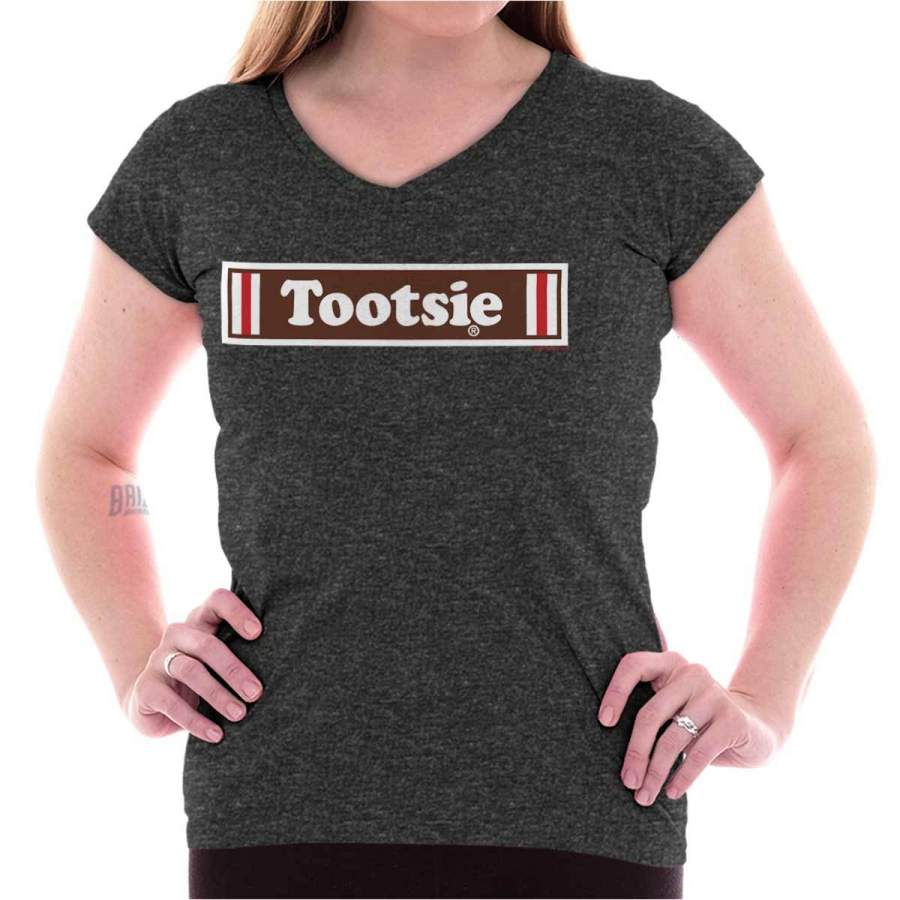 Tootsie Candy Junior Fit V-Neck T Shirt