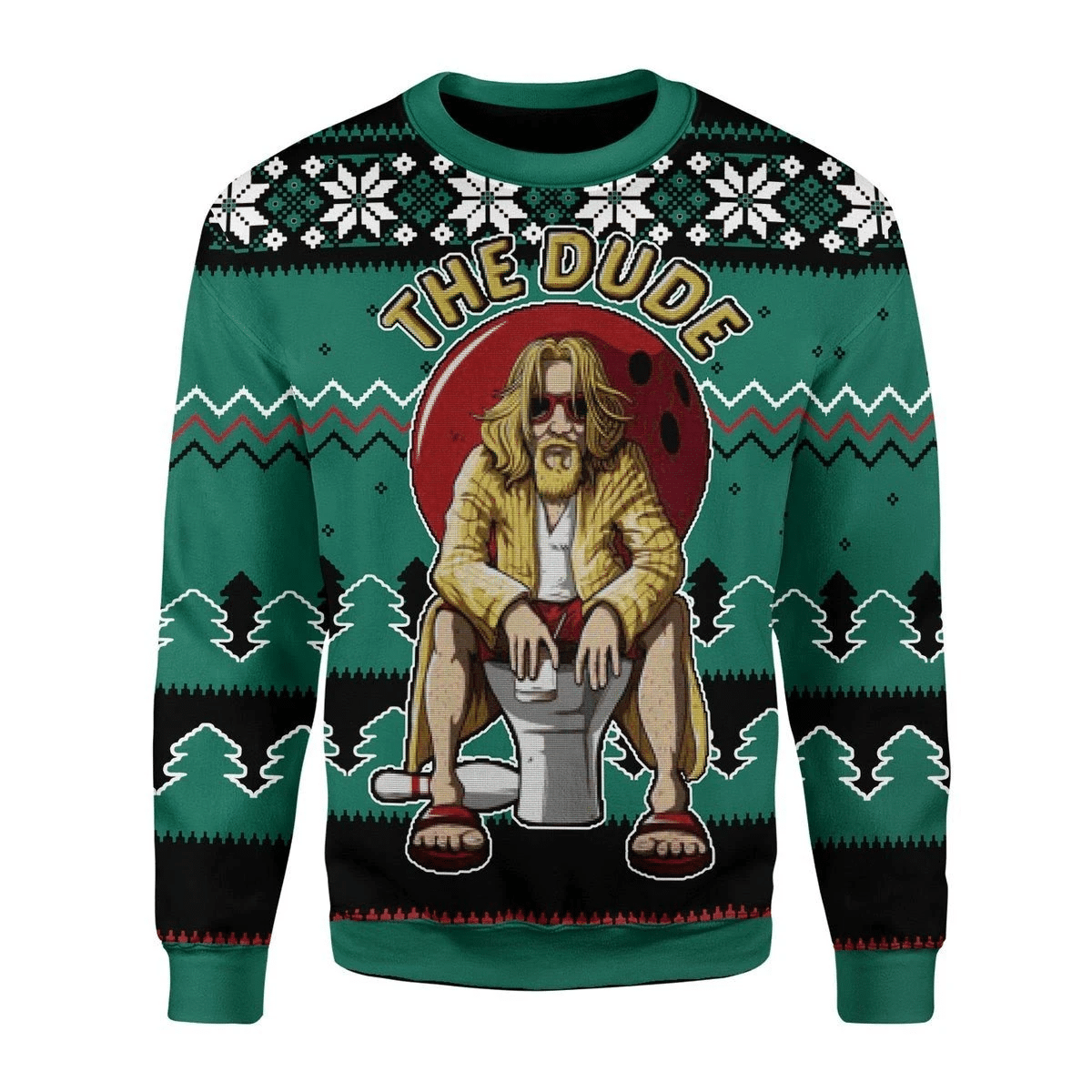 The Dude Ugly Christmas Sweater | For Men & Women | Adult | Us3456