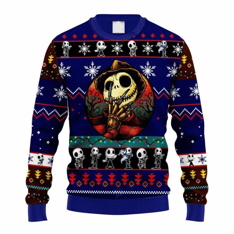 Jack Skellington Ugly Sweater, Jack Skellington Christmas Sweater, The Nightmare Before Christmas Gift, The Nightmare Before Christmas Shirt