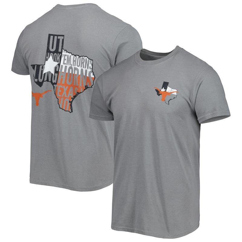 Texas Longhorns Graphic T-Shirt – Vintage Hyperlocal Design, State Pride with Hook ‘Em Horns, University of Texas