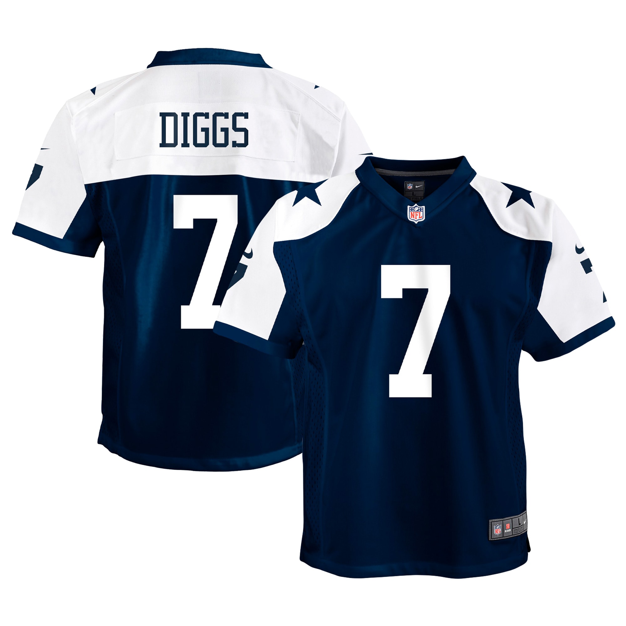 Youth Dallas Cowboys Trevon Diggs Navy Alternate Game Jersey