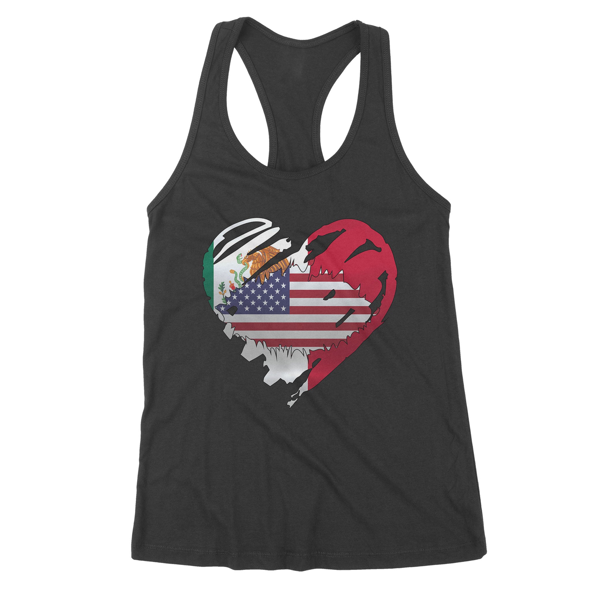 American Mexican Heart Premium Tank Top