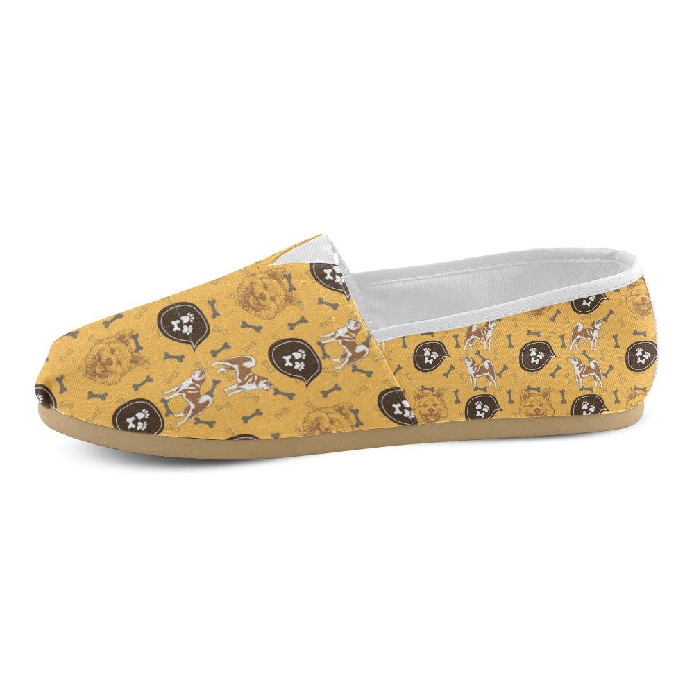 Akita Pattern Women’s Casual Shoes