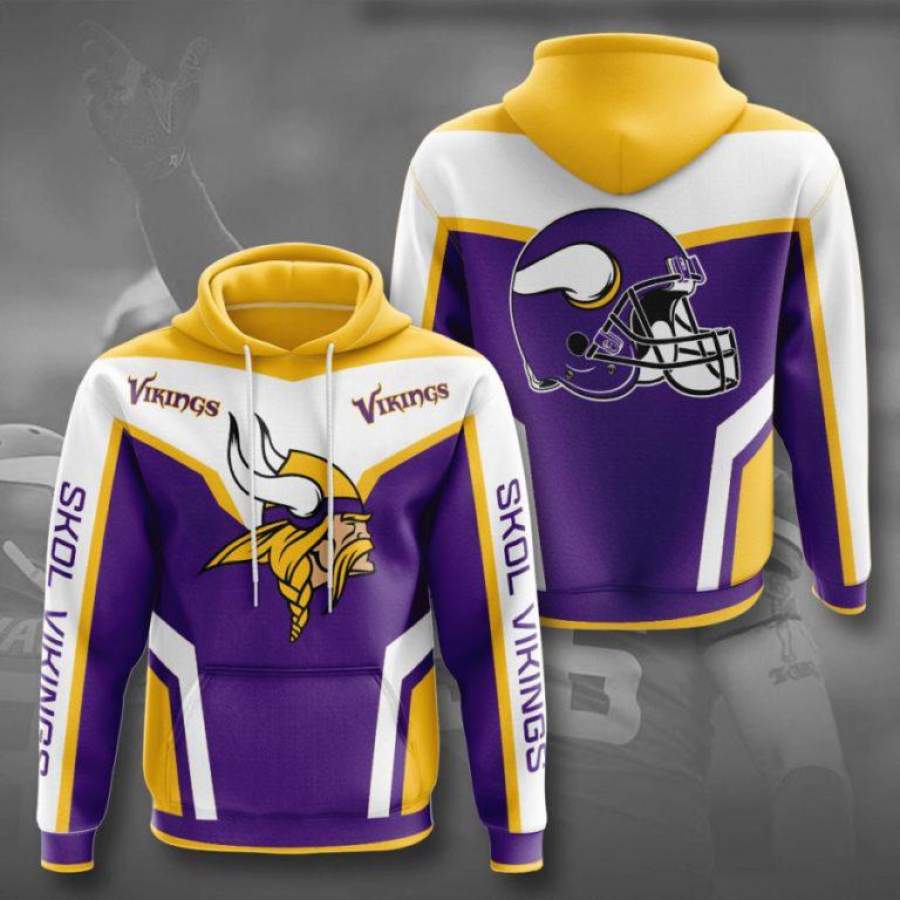 Minnesota Vikings Hoodie 3D Style2930 All Over Printed