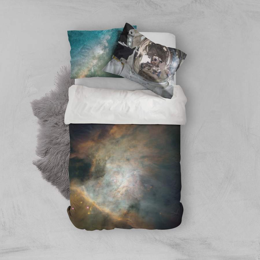 3D Universe Nebula Quilt Cover Set Bedding Set Pillowcases 78