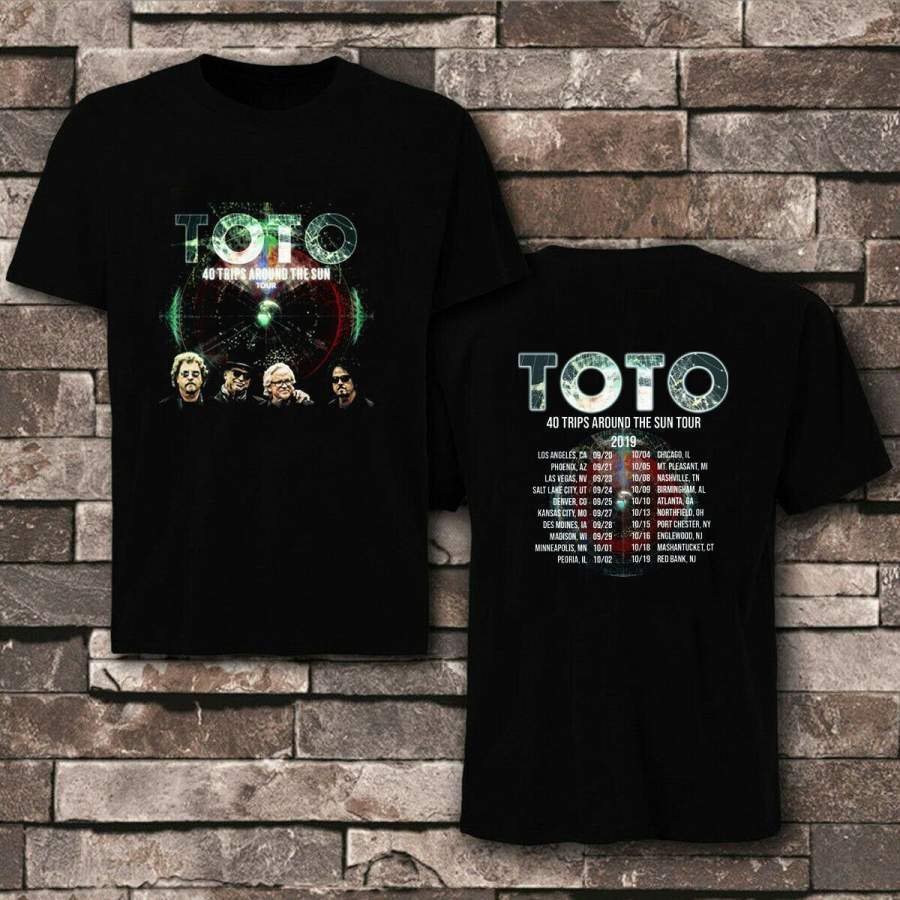 Toto Band Tour 40 Trips Around The Sun Tour 2022 T-Shirt Tee Casual Shirt