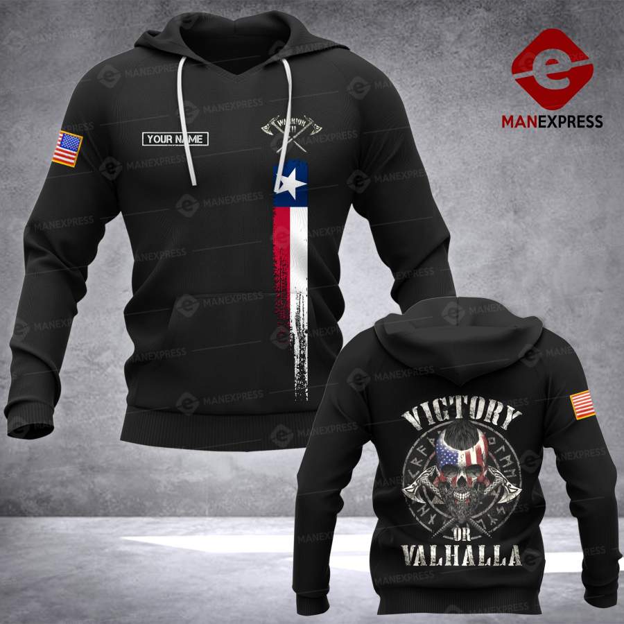 VH CUSTOMIZE Texas viking HOODIE 3D ALL OVER PRINT 0112 HMD