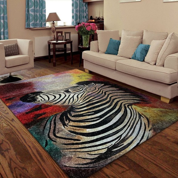 Zebra Area Rug Living Room Rug Home Decor Floor Decor 5 VH3