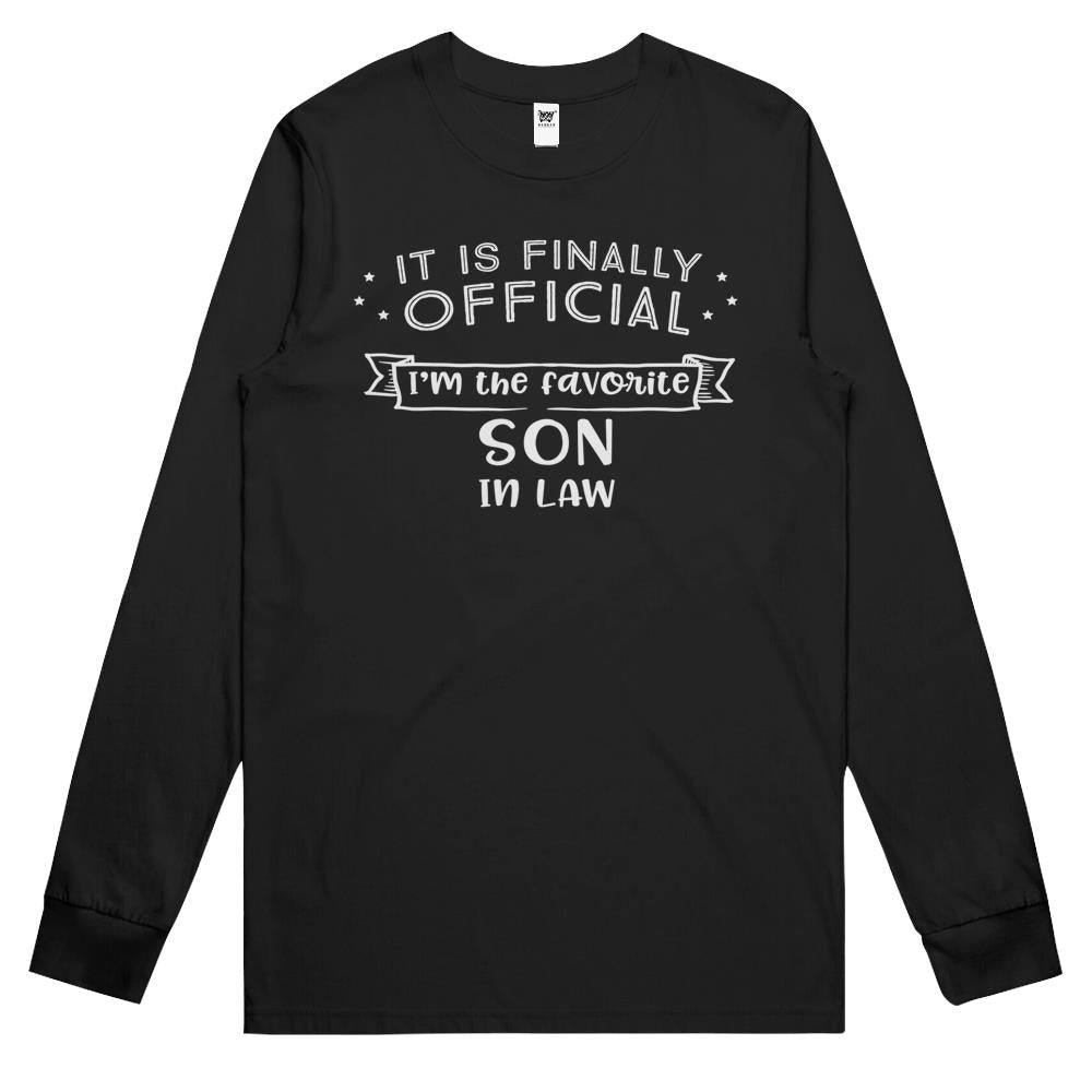 Favorite Son In Law Shirt Novelty Gifts Long Sleeve T Shirts