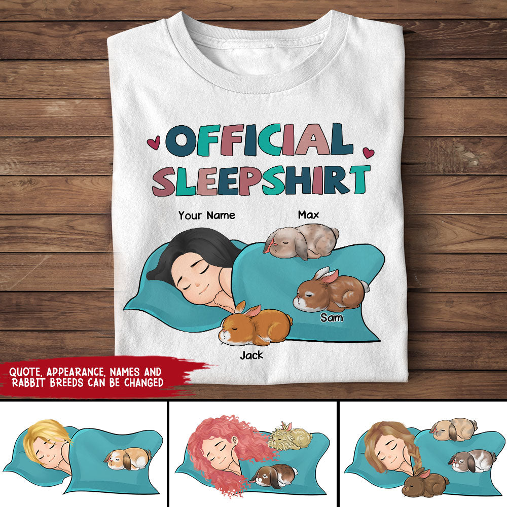 89Customized Official Sleepshirt For Rabbit Lovers Personalized Shirt