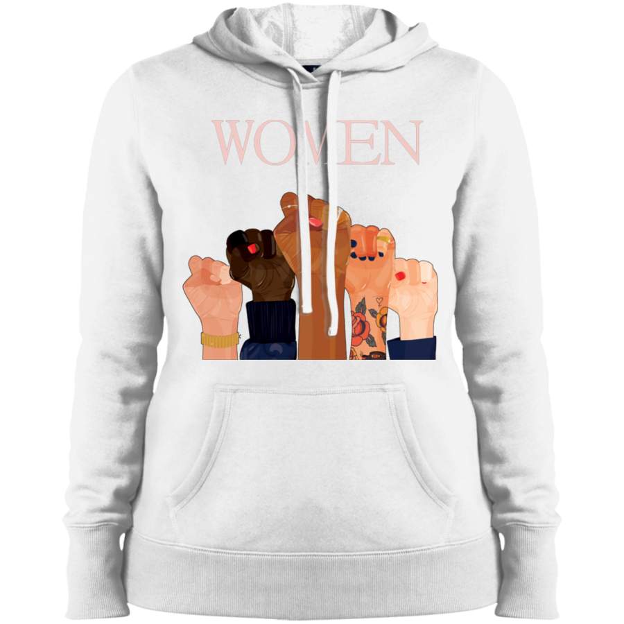 AGR Women’s March Women Power Ladies’ Pullover Hooded Sweatshirt