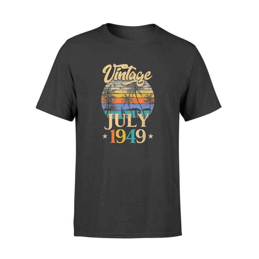 Birthday Gifts –  Vintage July 1949 70th Birthday Shirt – Standard T-shirt