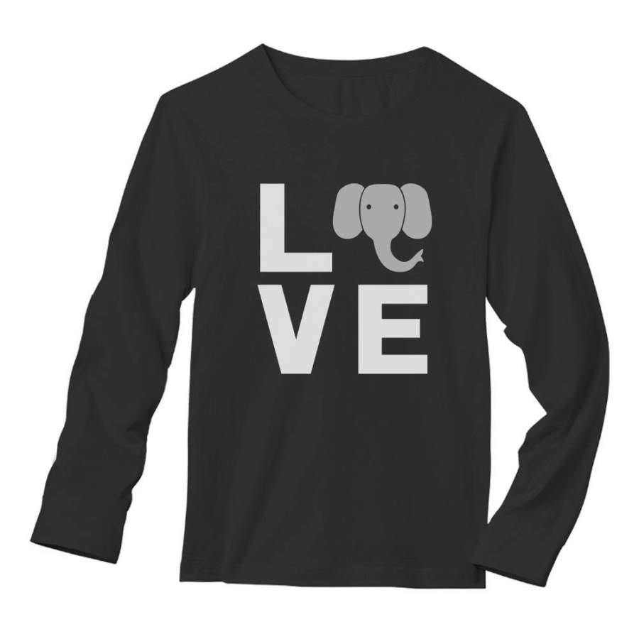 Love Elephants Be Kind To Elephants Animal Lover Long Sleeve T-Shirt