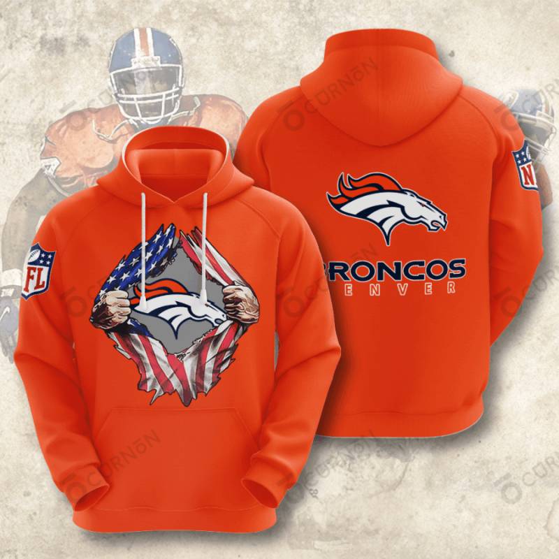 Denver Broncos 3D Hoodie