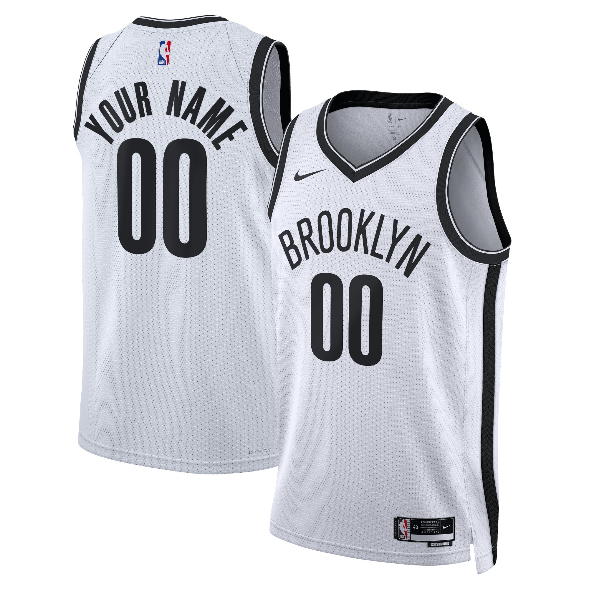 Brooklyn Nets Association Swingman Jersey – Custom – Unisex