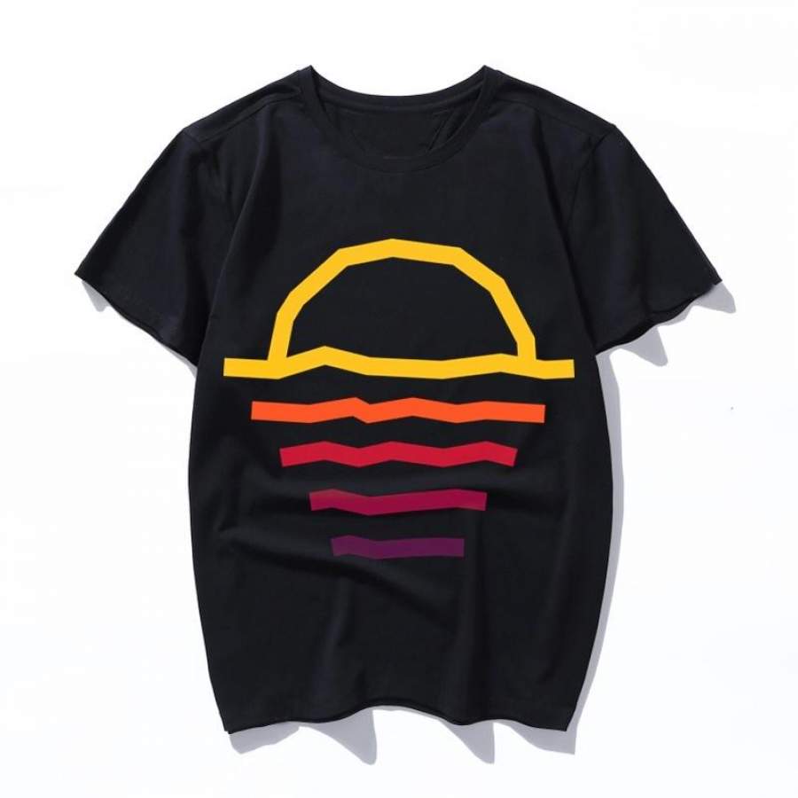 sunset line T-Shirt Womens Tumblr Fashion Unisex Tee shirt aesthetic tshirt casual tops