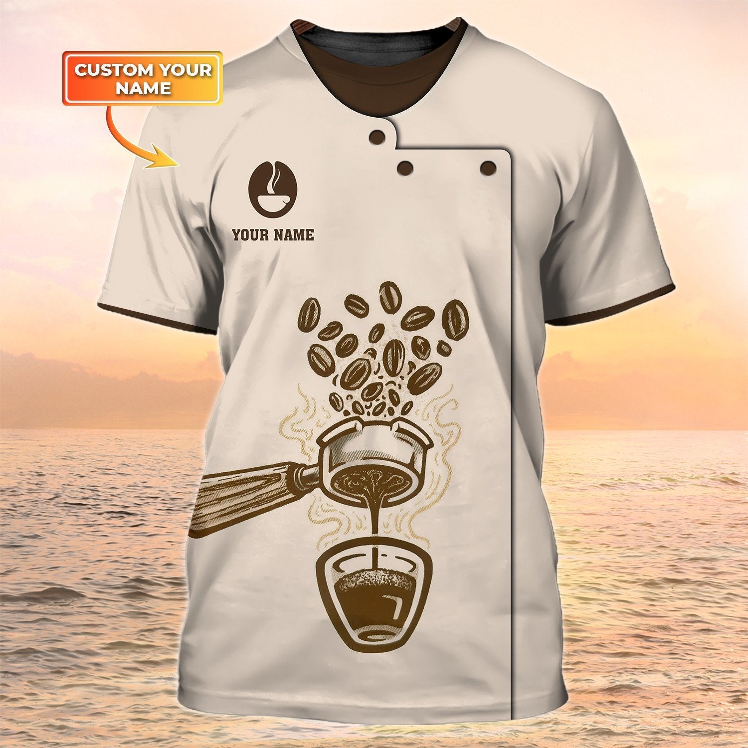 Coffee Shirts Barista Custom T Shirt Coffee Shop Uniform, Best Gift For Bartender Barista