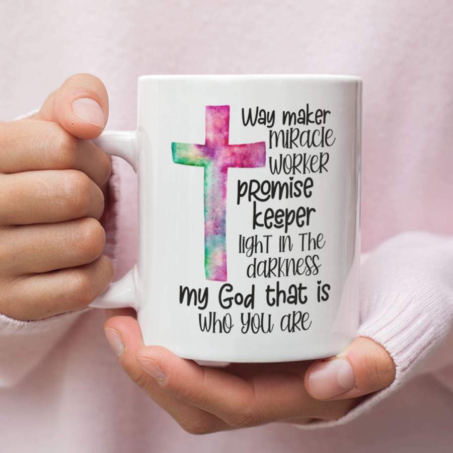 Way Maker Lyrics coffee mug