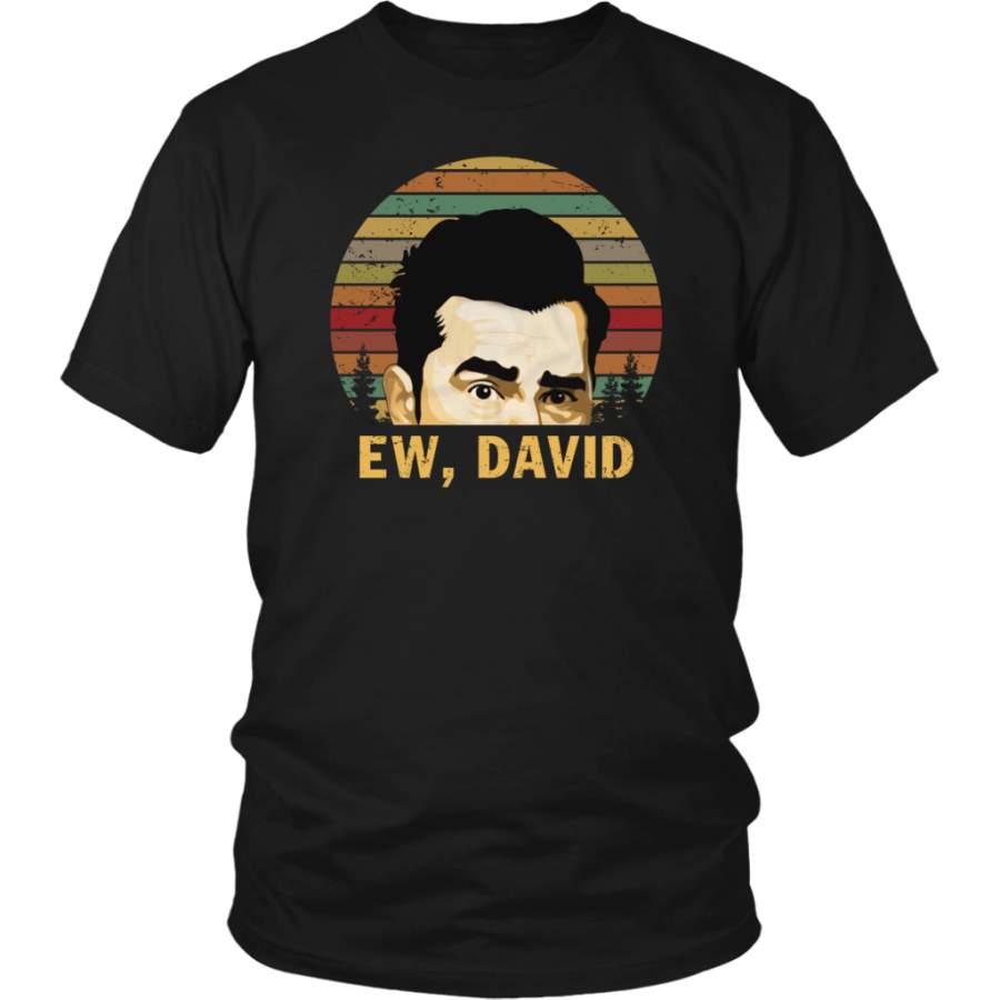 Retro Sunset Ew David Rose T-Shirt Vintage – Taxas Trend Shop