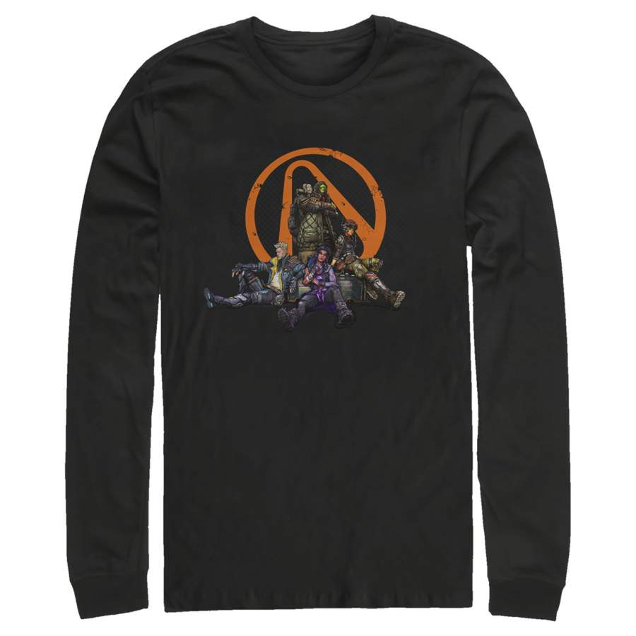 Borderlands 3 Men’s Vault Hunter Collage  Long Sleeve Shirt