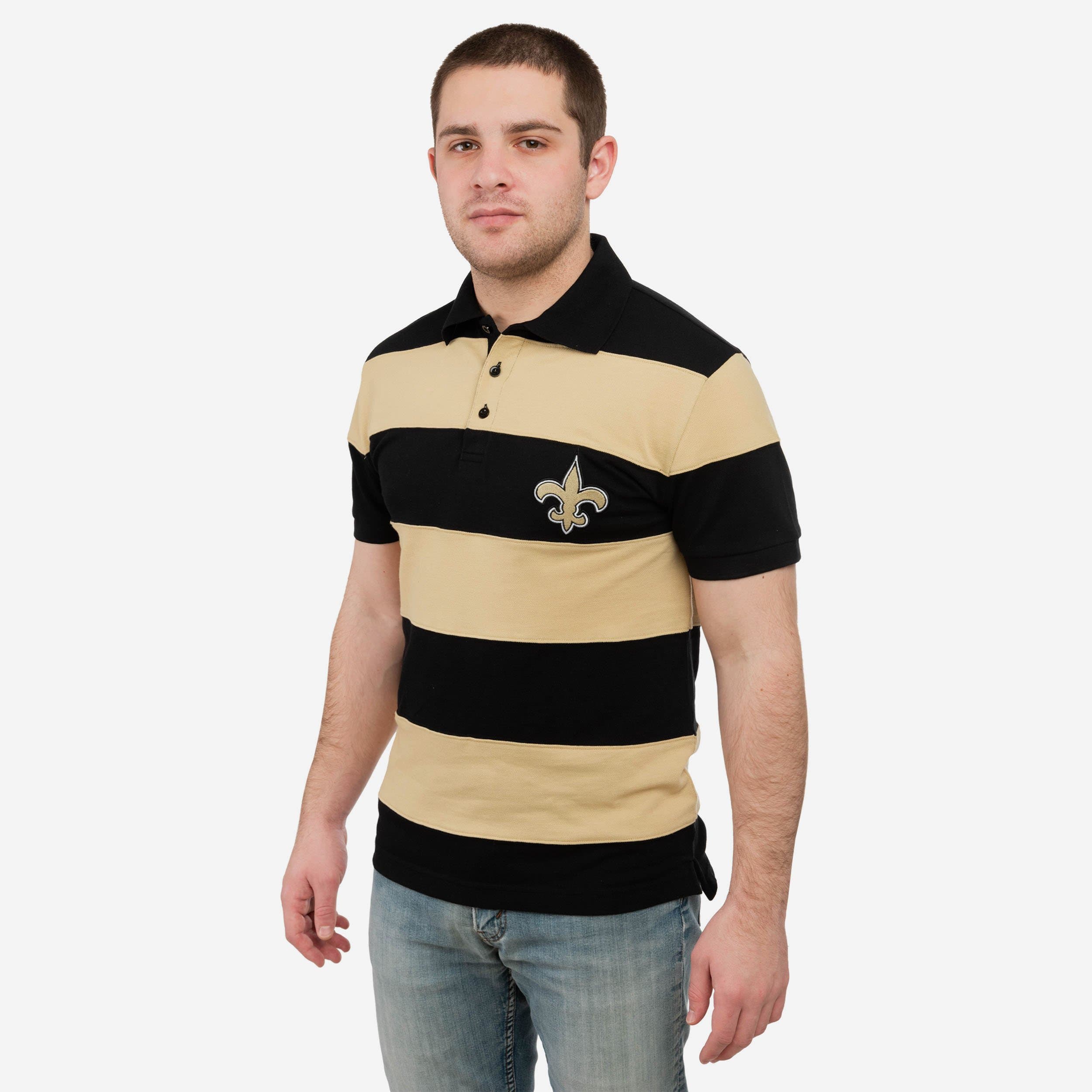 New Orleans Saints Rugby Stripe Polo