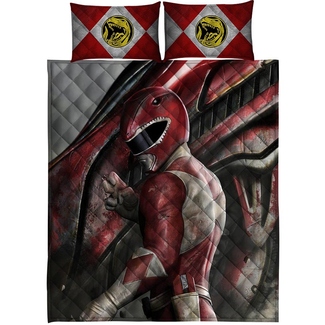 Casespring 3D Red Power Ranger Custom Quilt Set