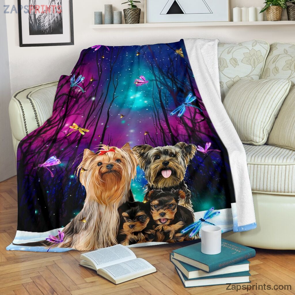 Fairytale Forest Yorkshire Terrier Blanket – Cool Gift Ideas