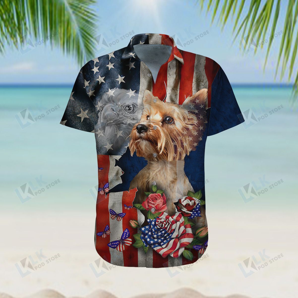 Yorkshire Hawaiian Shirt Beautiful Patriot Flower Ha70454