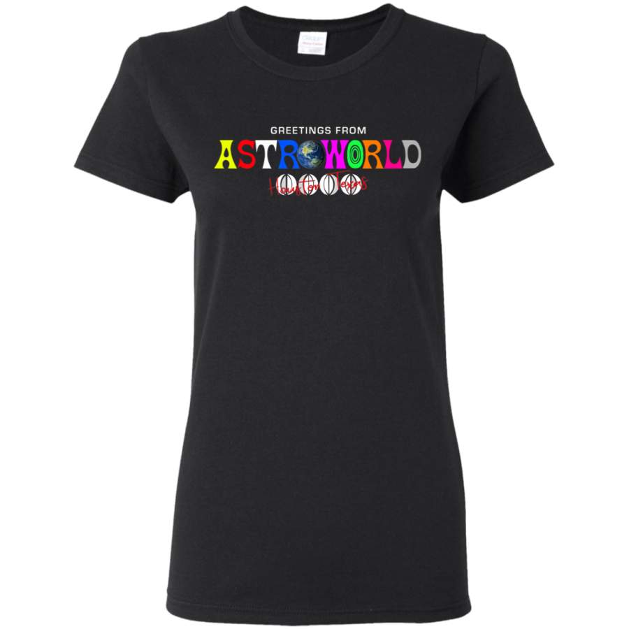 Memo Apparel Astroworld – Houston, Texas Ladies’ T-Shirt