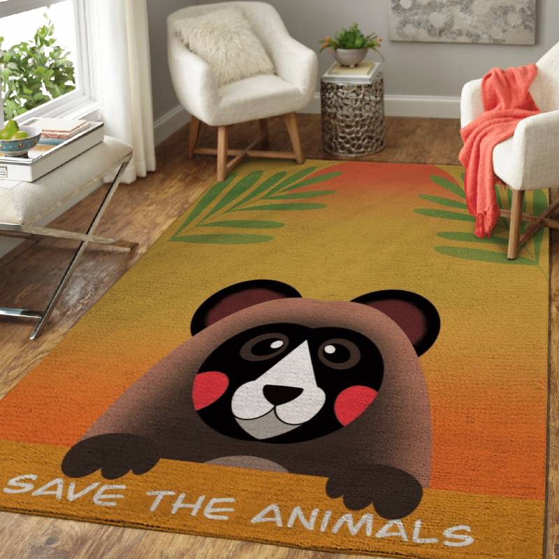 save animals – Illustration Area Rug Carpet