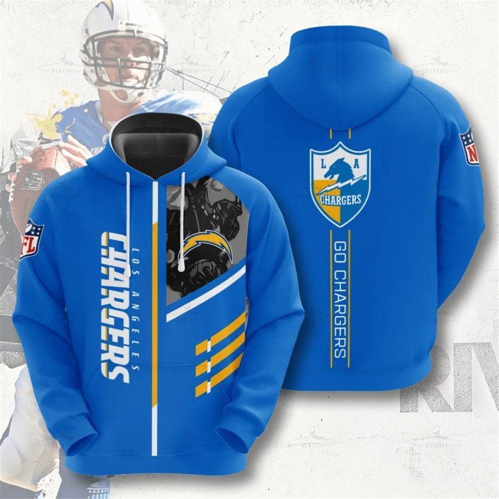 Los Angeles Chargers Hoodies 3 Lines Graphic Gift S